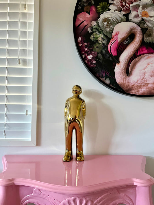 Gorgeous Gold Ceramic Sculpture