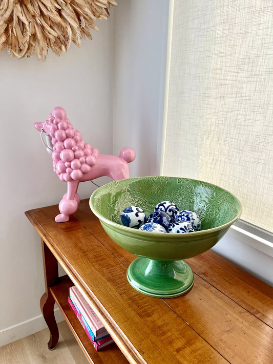 Beautiful Large Pottery Barn Footed Fruit/ Serving Bowl