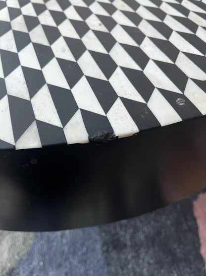Stunning Freedom Bone Inlay Coffee Table