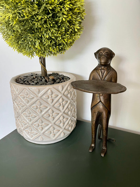 Gorgeous Brass Monkey Sculpture