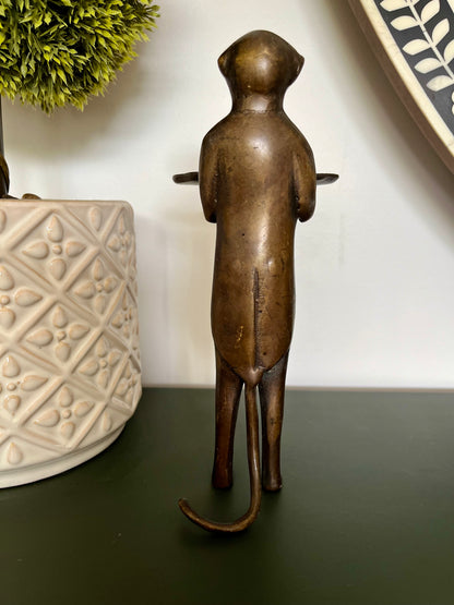 Gorgeous Brass Monkey Sculpture