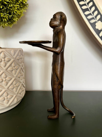 Gorgeous Brass Monkey Sculpture