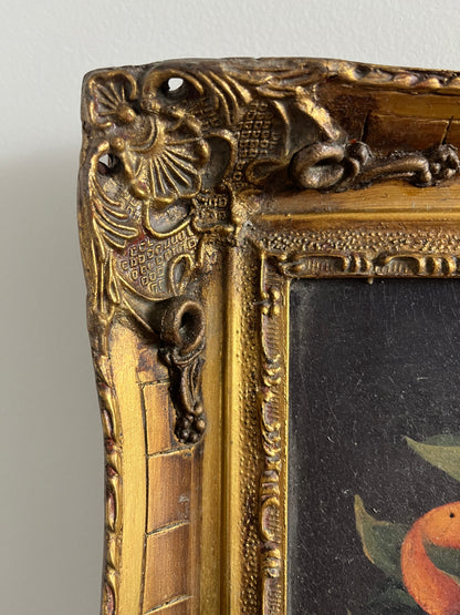 Beautiful Trio of French Canvas Gold Framed Prints
