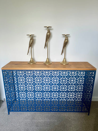 Stunning Wooden and Metal Console Table