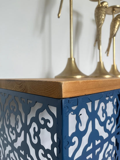 Stunning Wooden and Metal Console Table