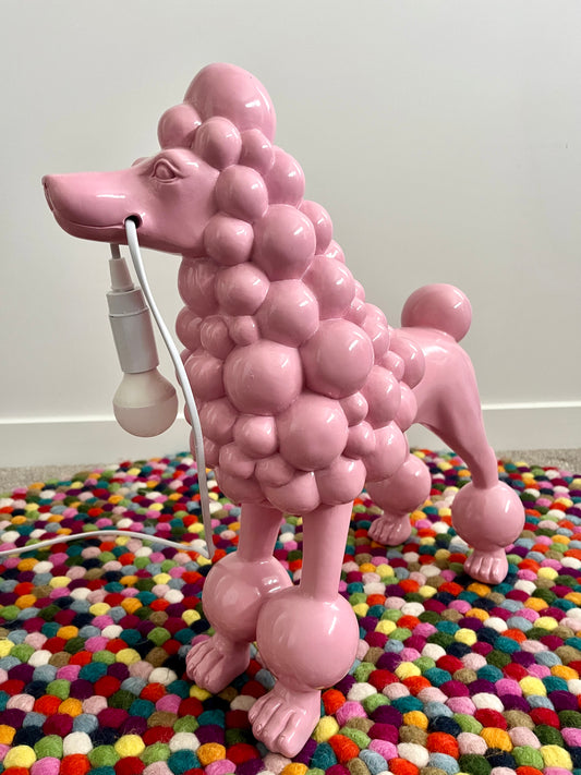 Pretty Pink Poodle Lamp
