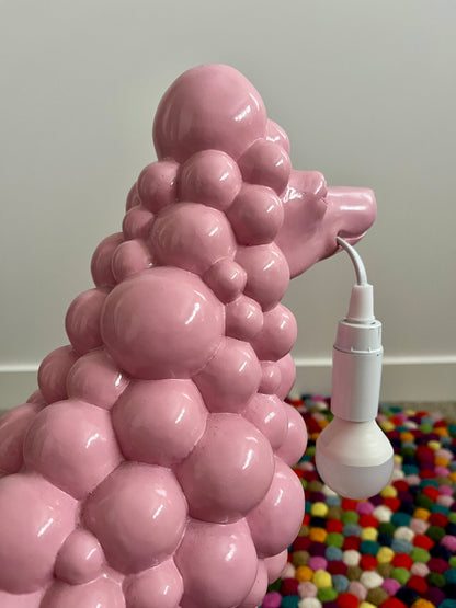 Pretty Pink Poodle Lamp
