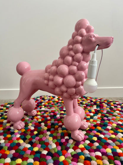 Pretty Pink Poodle Lamp