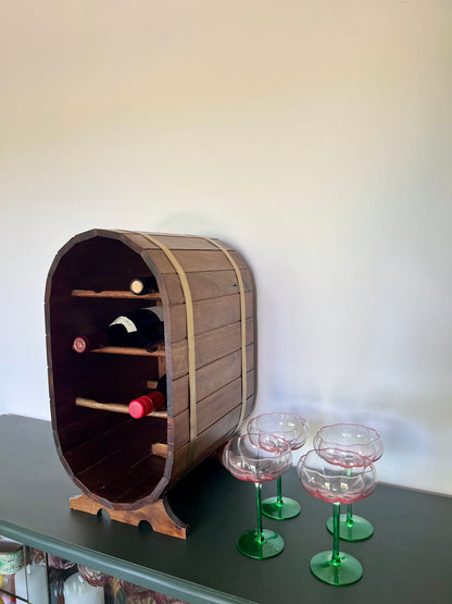 Vintage Barrel Wine Rack