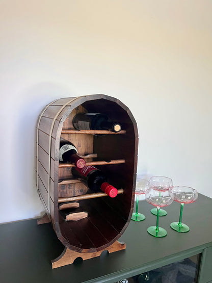 Vintage Barrel Wine Rack