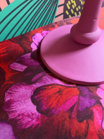 Funky Pink Glass Dome Display Stand