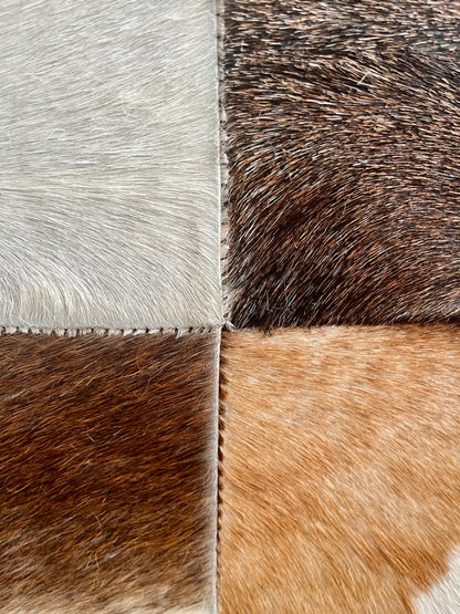 Nood Cowhide Ottoman