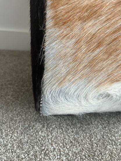 Nood Cowhide Ottoman