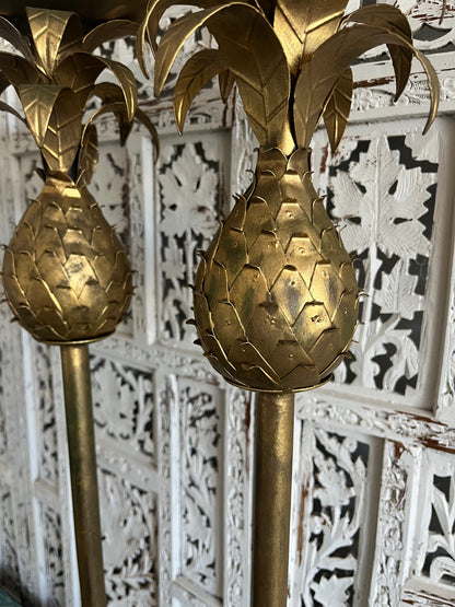 Beautiful Tall and Ornate Pineapple Candleholders