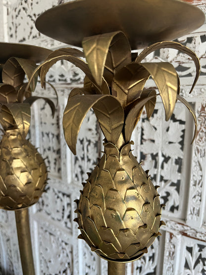 Beautiful Tall and Ornate Pineapple Candleholders