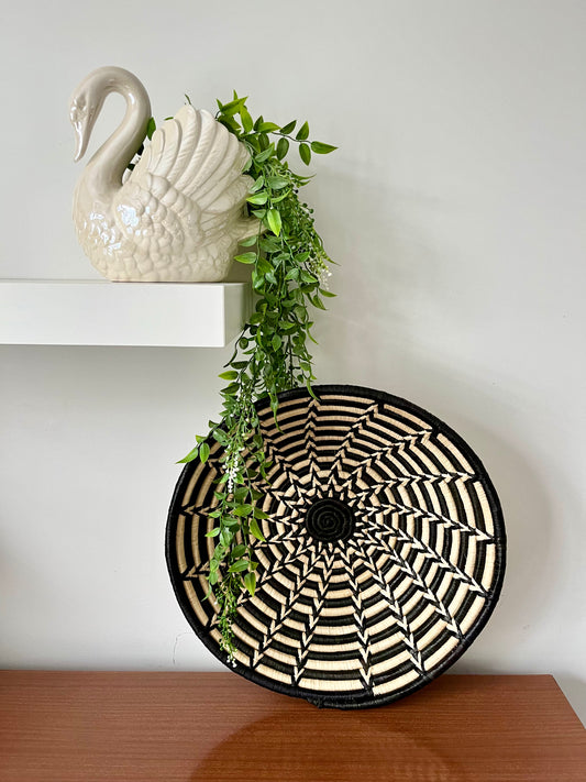 Gorgeous Swan Pot with Greenery