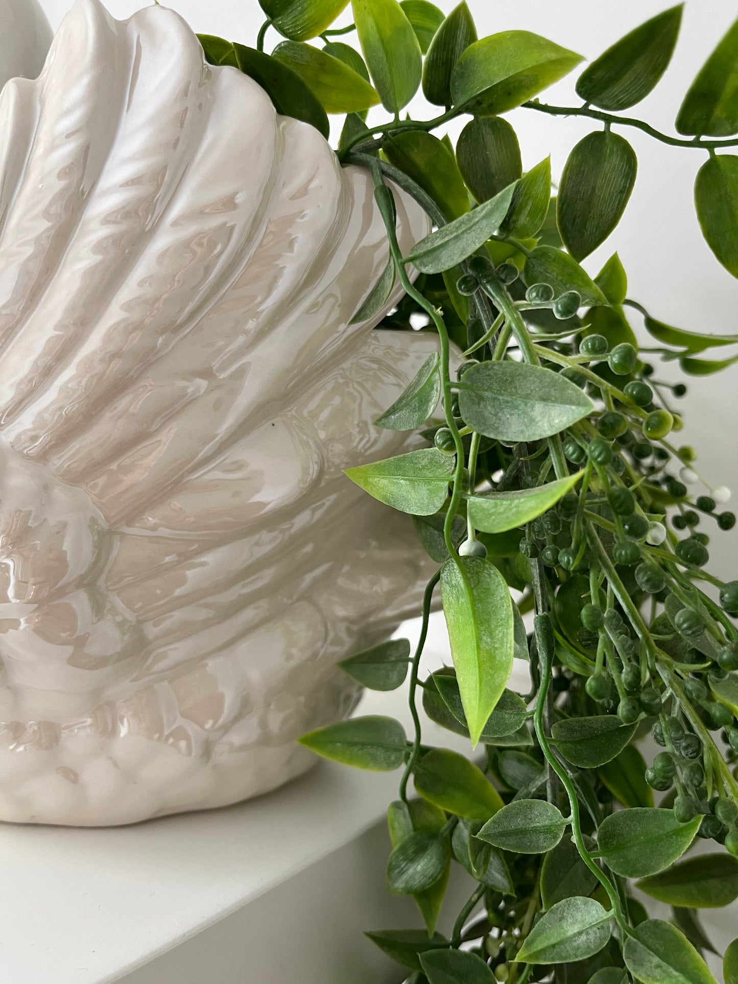 Gorgeous Swan Pot with Greenery