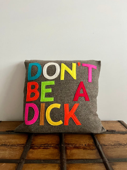 Don't Be A Dick Cushion