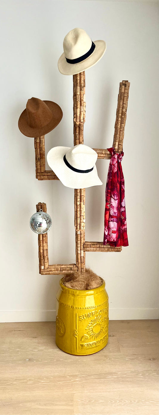 Super Cool Cork Cactus Hat Stand