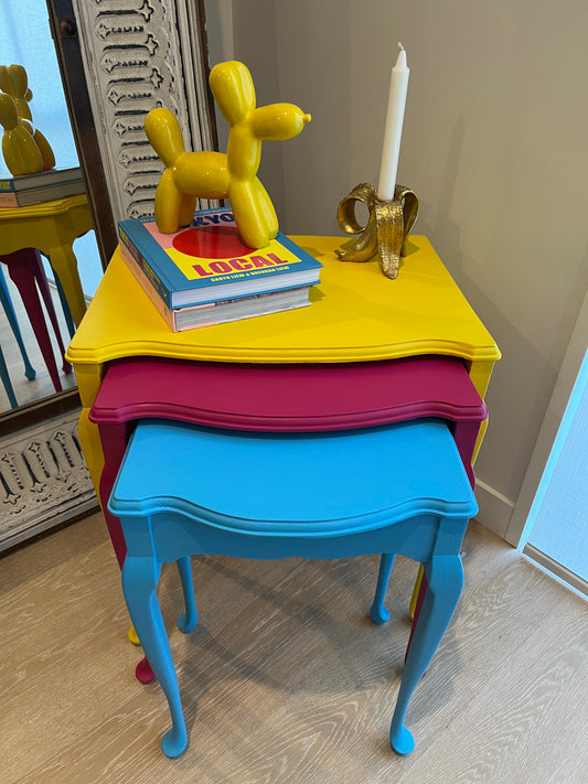 Gorgeous Colourful Nest of Tables