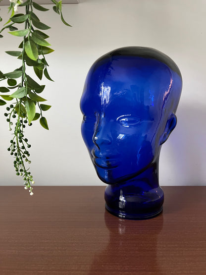 Retro Glass Mannequin Head
