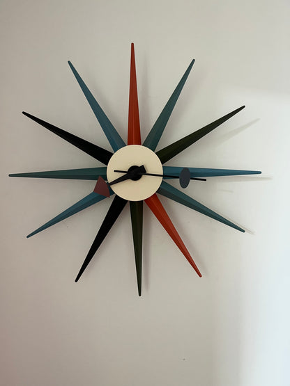 Stylish Sunburst Wall Clock