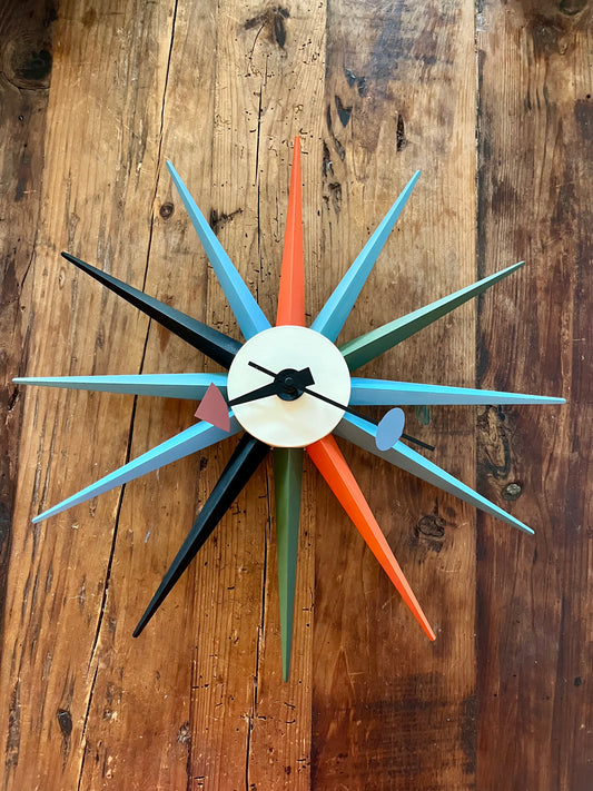 Stylish Sunburst Wall Clock