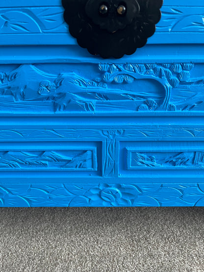 Beautiful Blue Camphor Chest