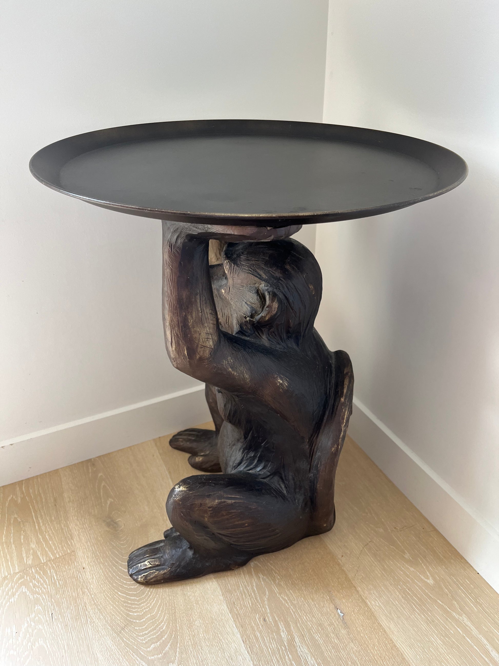 Rustic Monkey Table Monkey Pedestal Table – Vibrant Villa