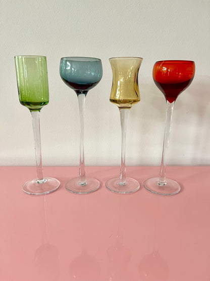 Tall Long Stem Liqueur/ Shot Glasses