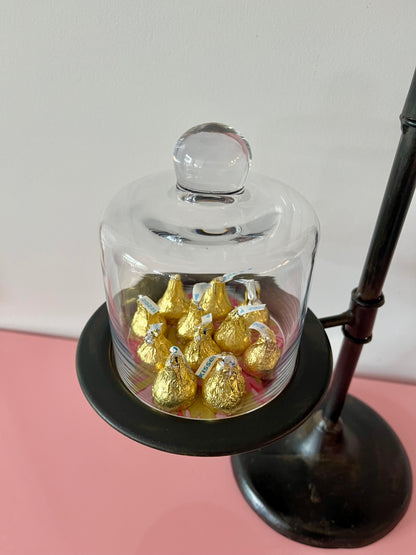 Lovely Metal Stand with Glass Domes