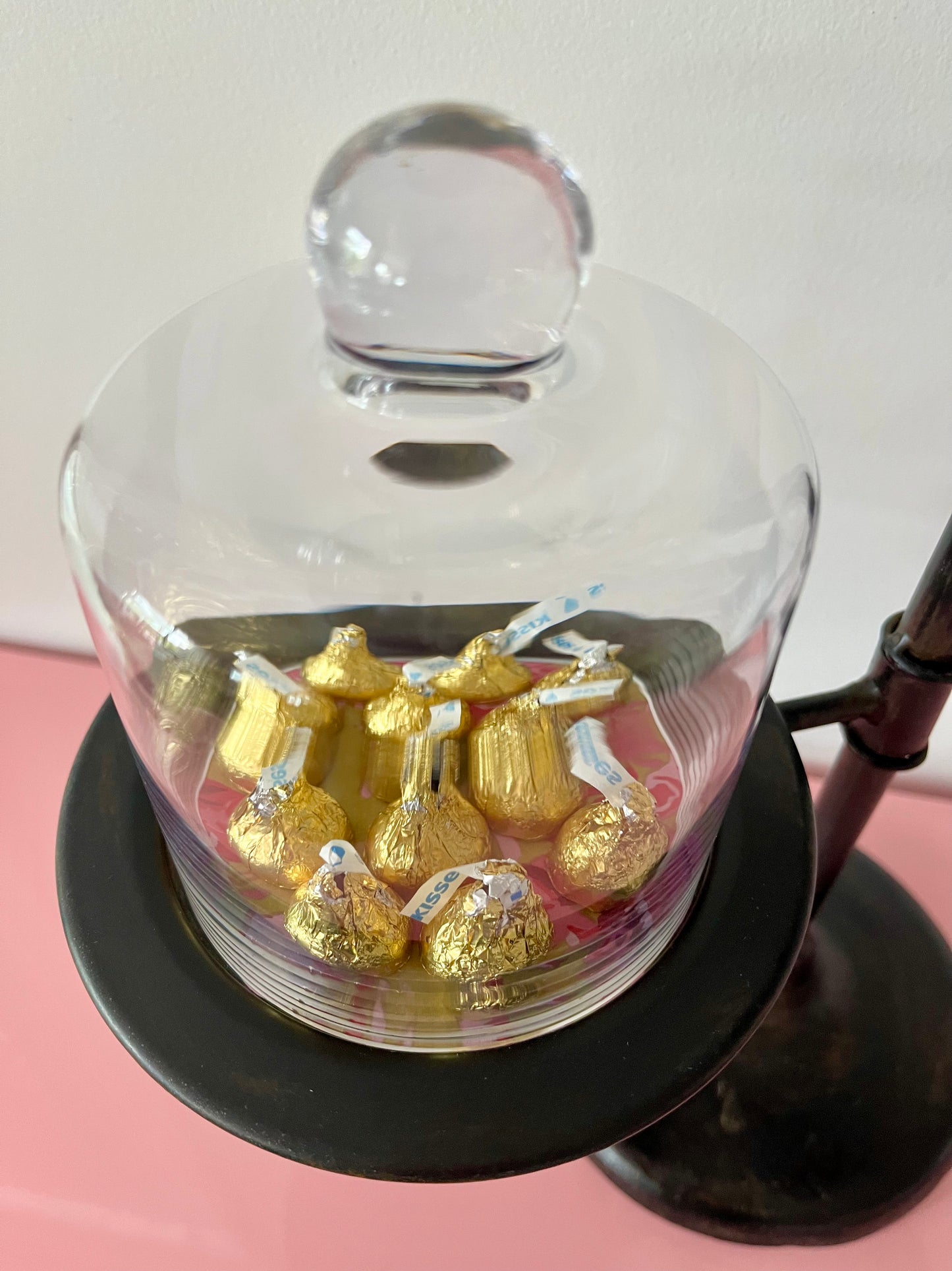 Lovely Metal Stand with Glass Domes