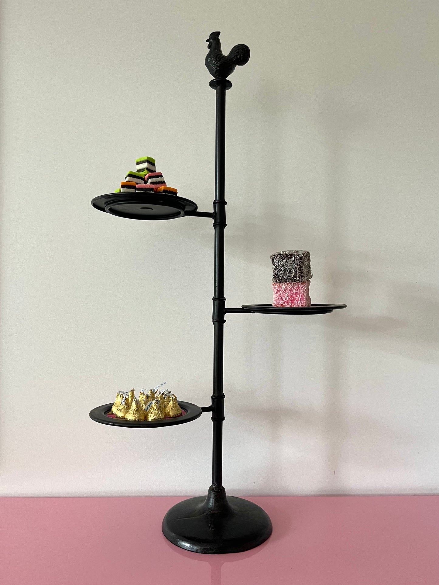 Lovely Metal Stand with Glass Domes