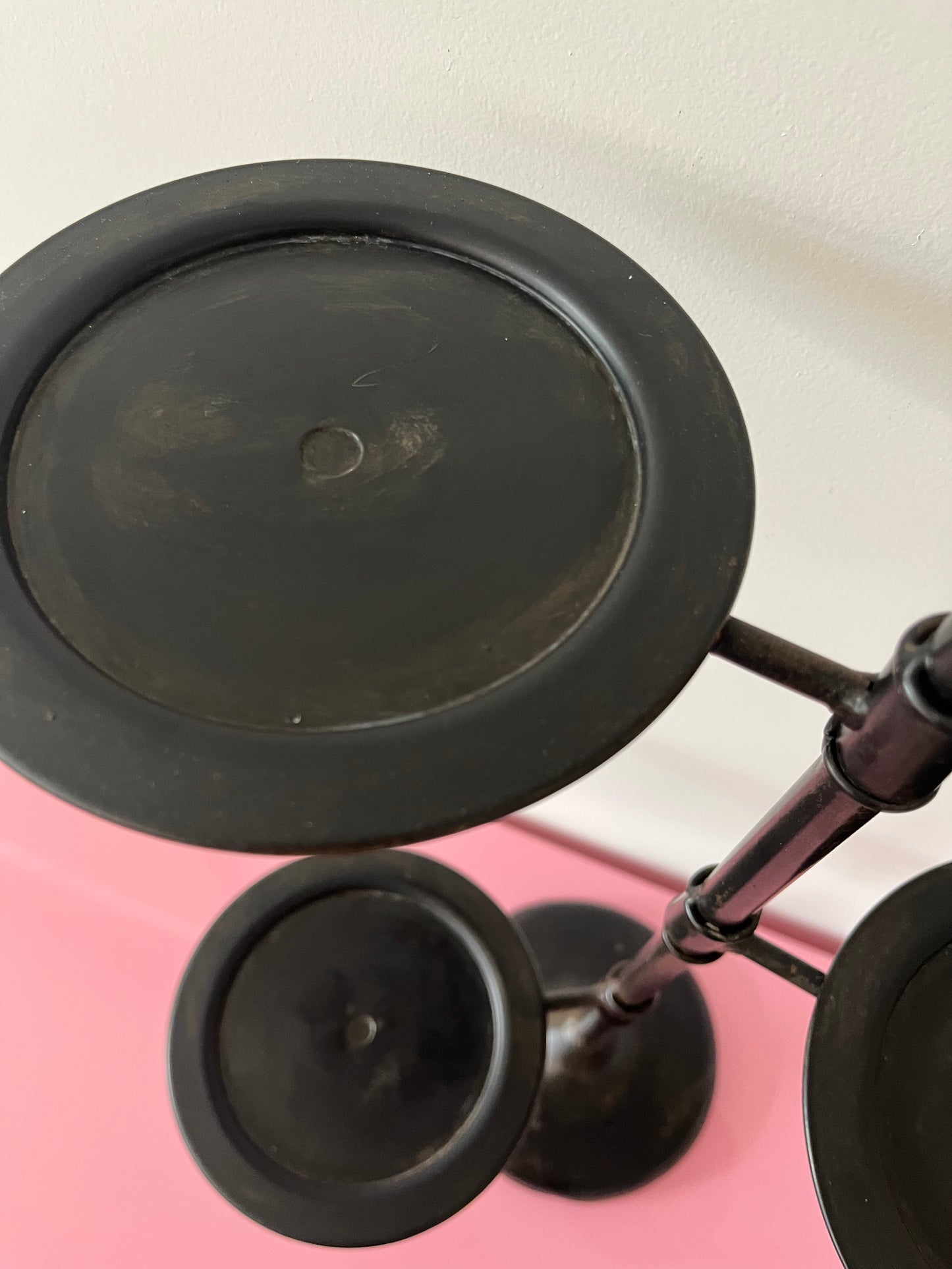 Lovely Metal Stand with Glass Domes