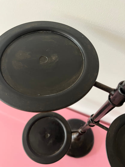 Lovely Metal Stand with Glass Domes