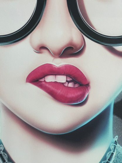 Miss Lolo Framed Canvas