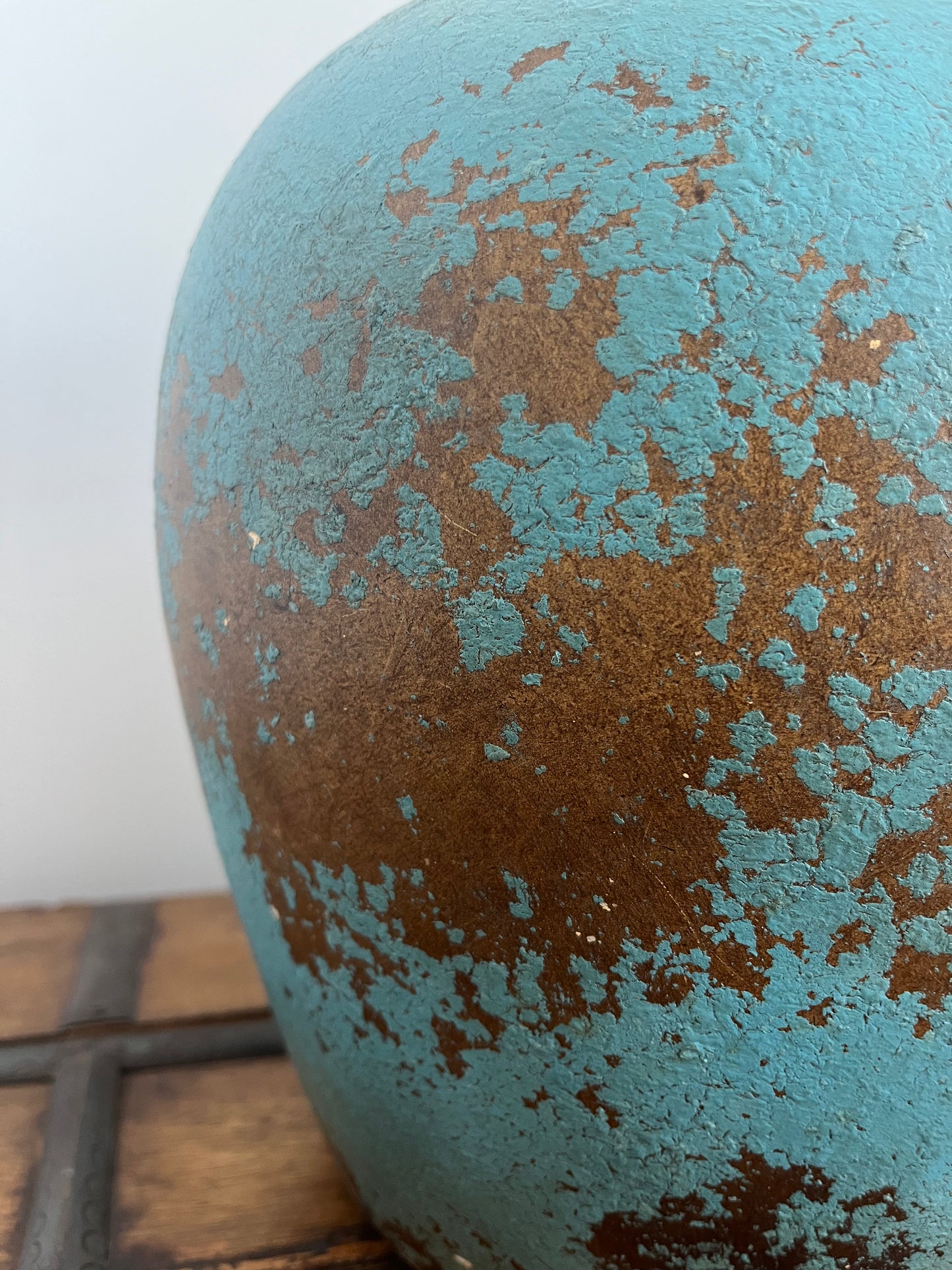 Gorgeous Blue & Copper Decorative Pot