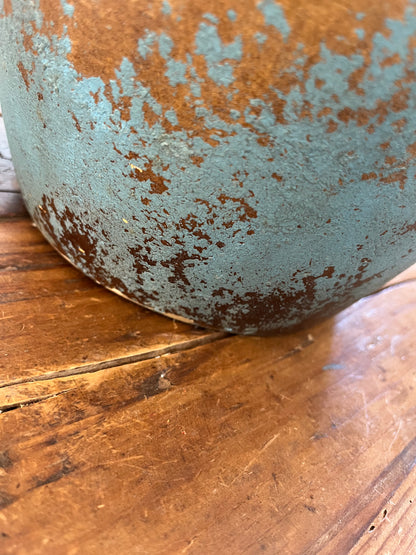 Gorgeous Blue & Copper Decorative Pot