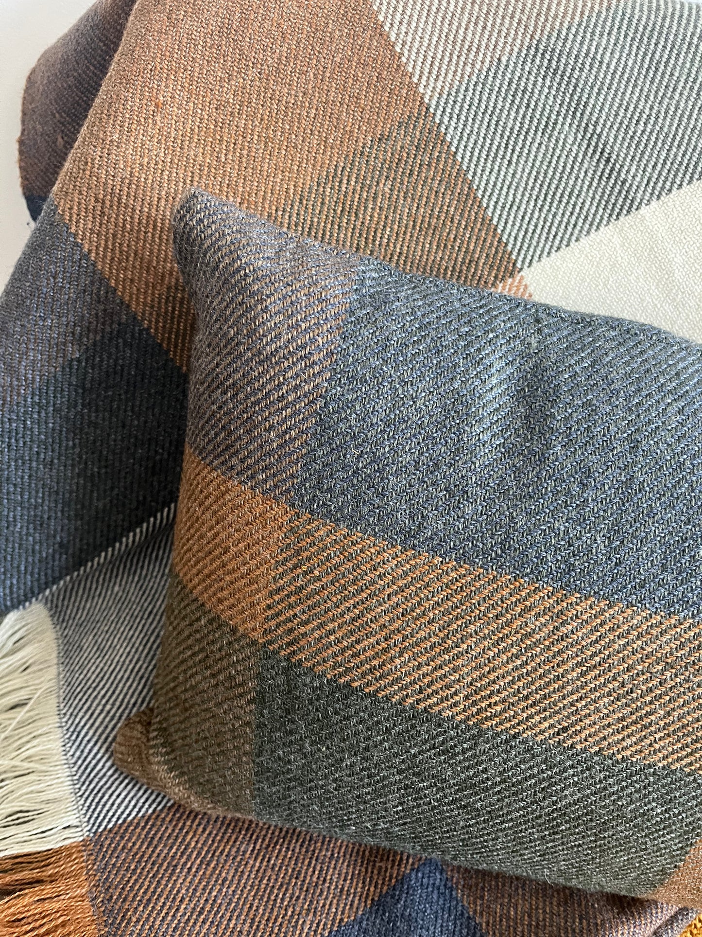 Nood Check Throw and Cushion Set