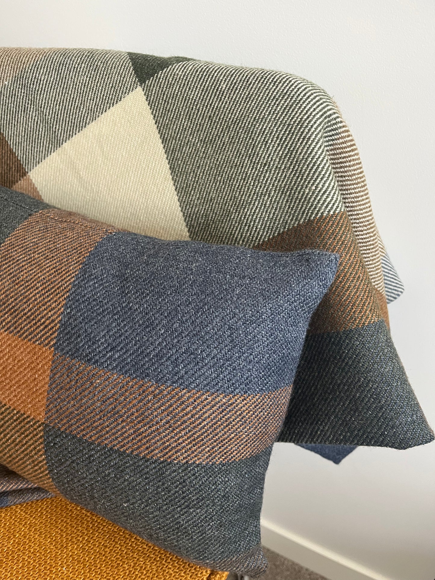 Nood Check Throw and Cushion Set