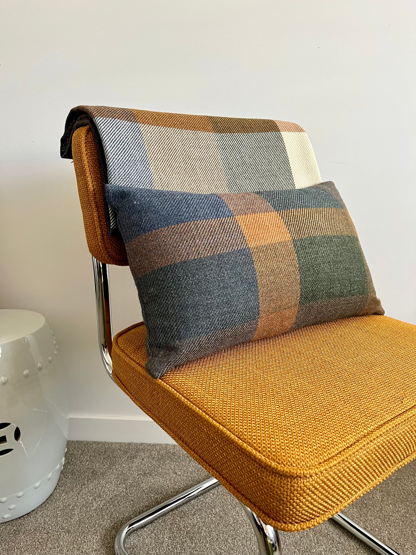 Nood Check Throw and Cushion Set