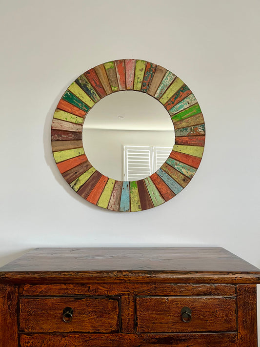 Gorgeous Wooden Wall Mirror