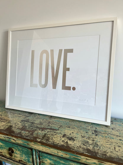 Beautiful " LOVE" Art Print