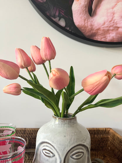 Gorgeous Tray with Funky Glasses & Fabulous Faces Vase