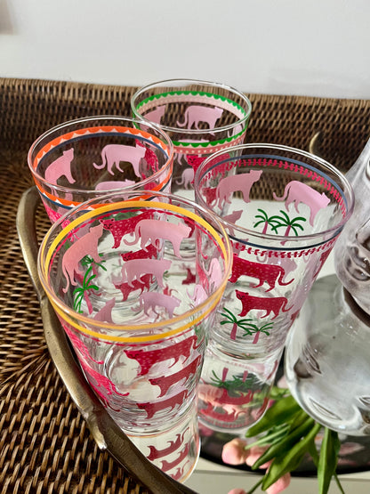 Gorgeous Tray with Funky Glasses & Fabulous Faces Vase