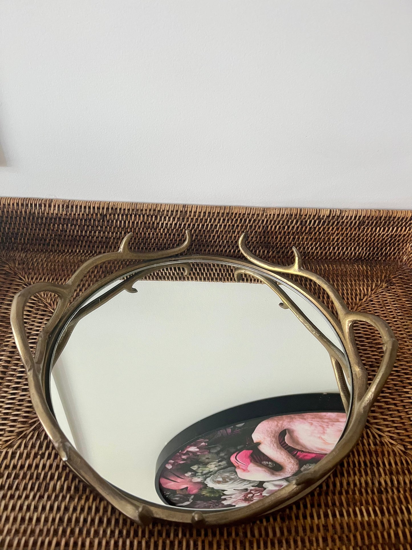 Gorgeous Tray with Funky Glasses & Fabulous Faces Vase