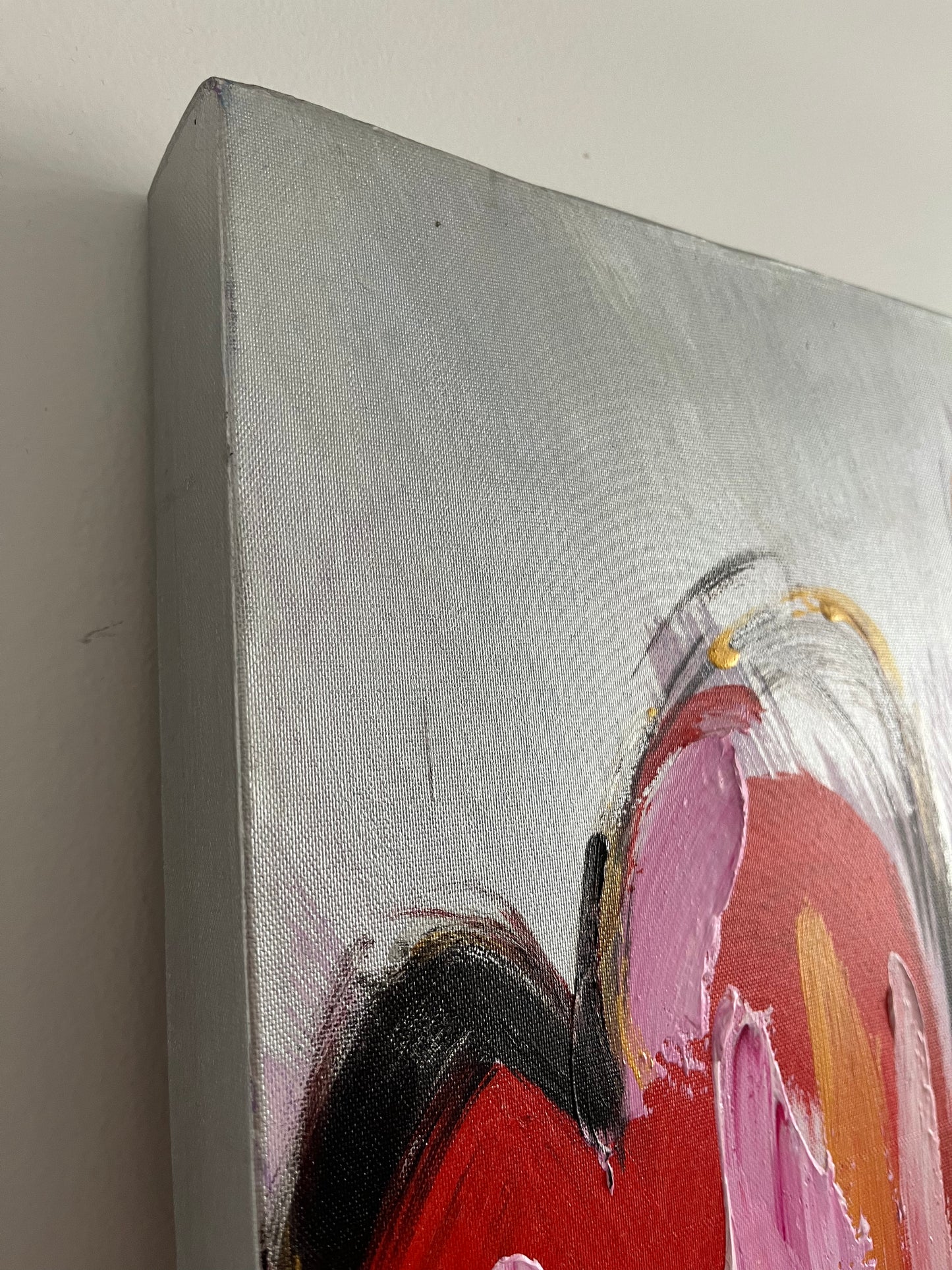 Stunning Textured Heart Canvas Painting