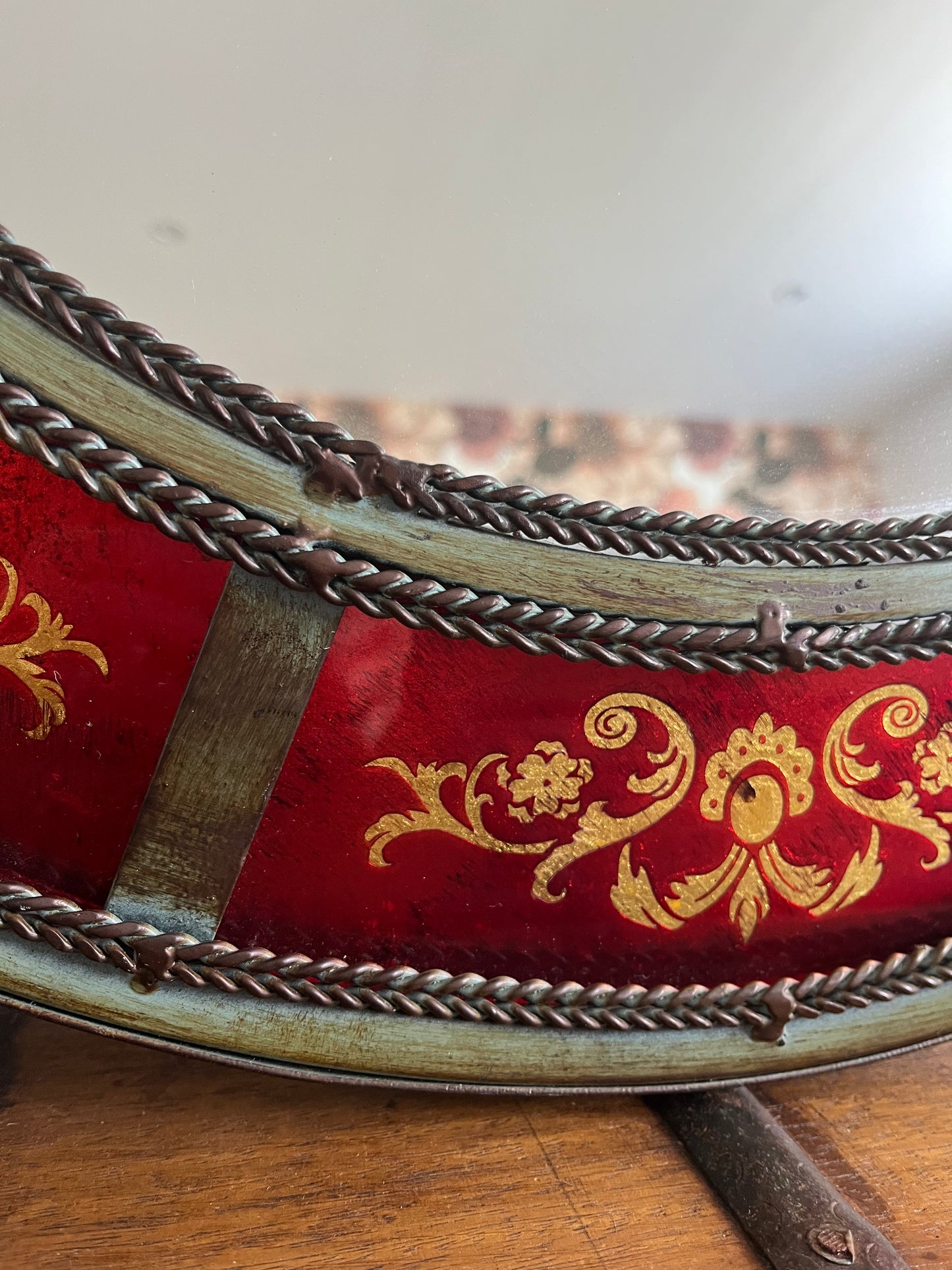 Stunning Round Metal Mirror