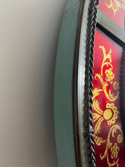 Stunning Round Metal Mirror