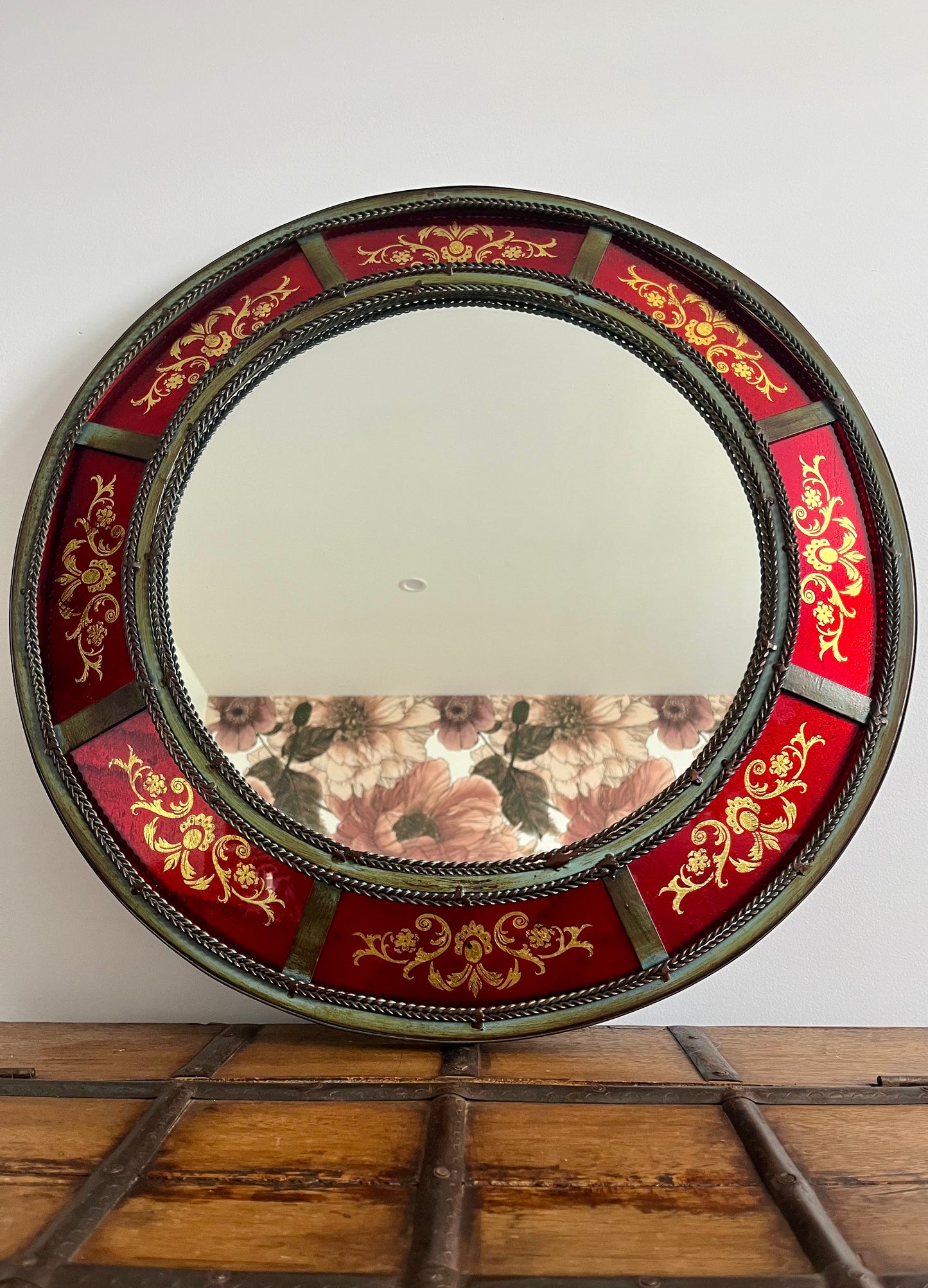 Stunning Round Metal Mirror